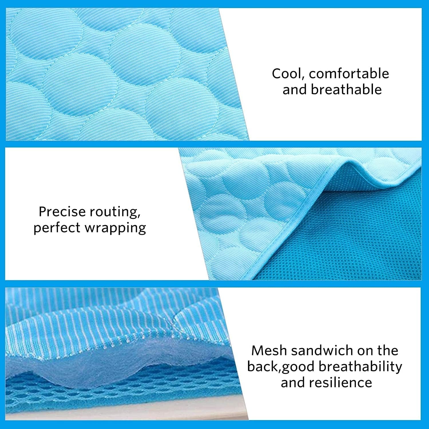 Pet Cooling Mat, 2X-Large, 27.5 X 39.0 In, Mesh, No Water or Electricity Needed, Safe, Portable, Foldable, Easy to Use, Designed for Large Dogs and Cats, 3 Years Warranty