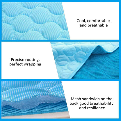 Pet Cooling Mat, 2X-Large, 27.5 X 39.0 In, Mesh, No Water or Electricity Needed, Safe, Portable, Foldable, Easy to Use, Designed for Large Dogs and Cats, 3 Years Warranty