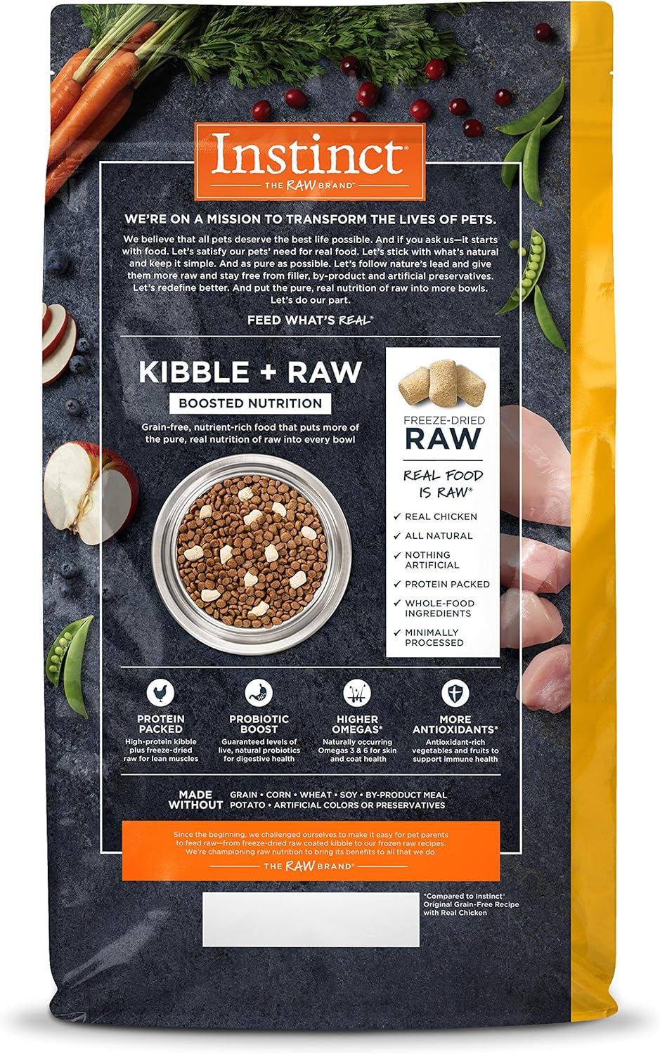 Raw Boost Grain Free Dry Cat Food, High Protein Kibble + Freeze Dried Raw Cat Food