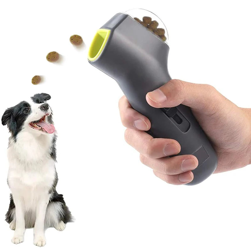 "Interactive Treat Launcher: The Ultimate Pet Training Toy for Outdoor Fun!"