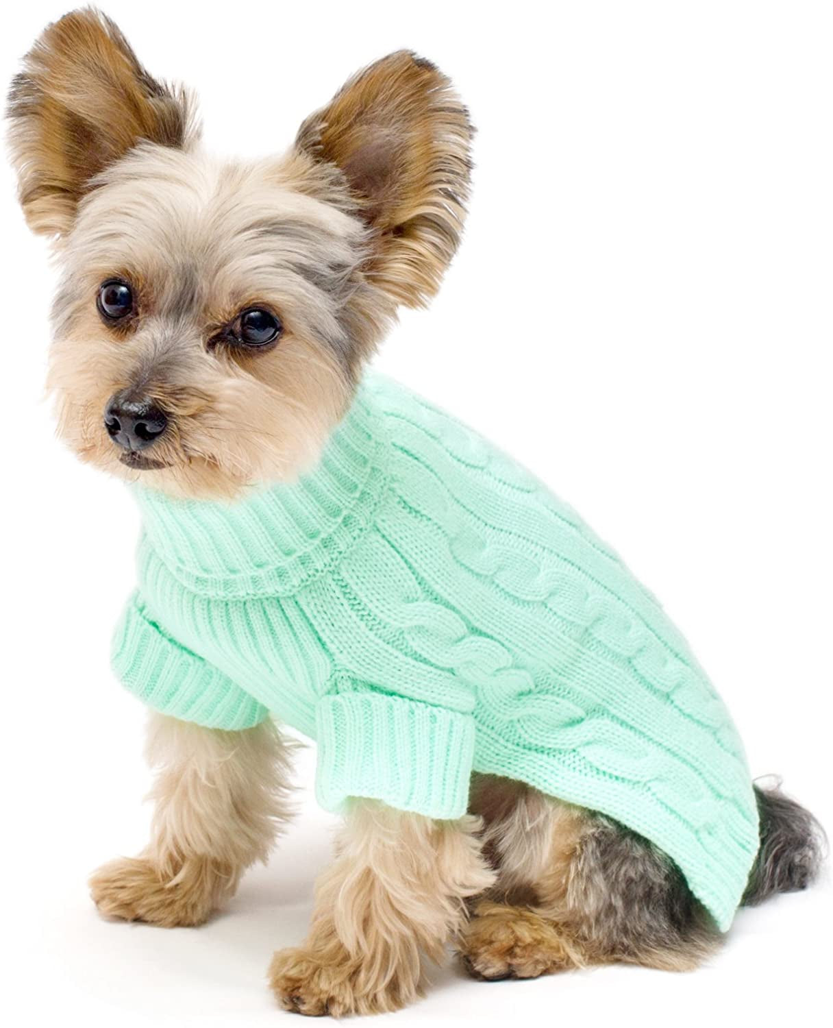 Turtleneck Dog Sweater Mint Size #14