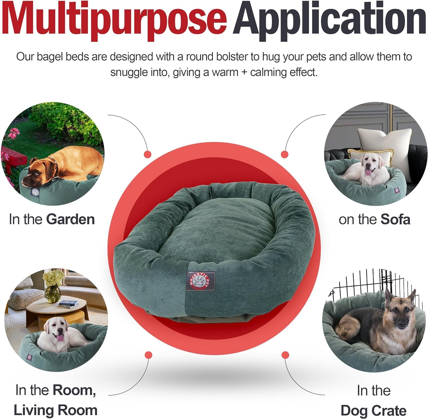 Villa Bagel Dog Bed by  Products