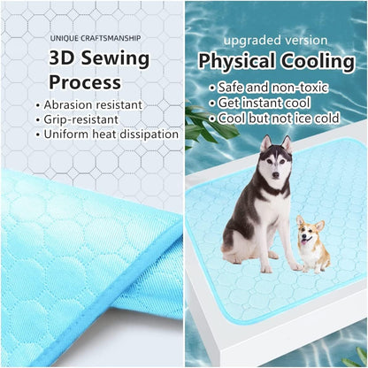 Pet Cooling Mat, 2X-Large, 27.5 X 39.0 In, Mesh, No Water or Electricity Needed, Safe, Portable, Foldable, Easy to Use, Designed for Large Dogs and Cats, 3 Years Warranty